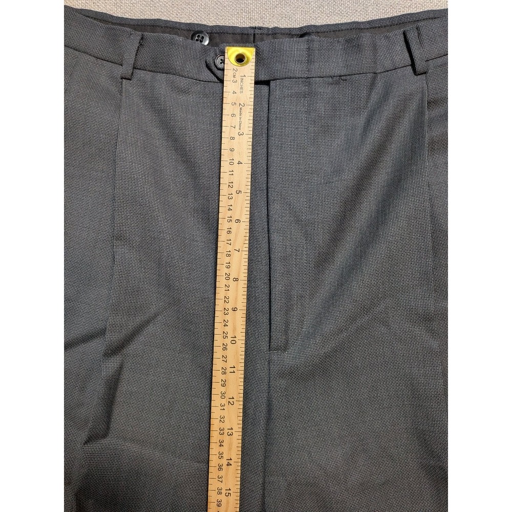 Hart Schaffner Marx Mens 2 Piece Suit Gray 46L 40x30 Union USA Made Wool Regular - Picture 16 of 16